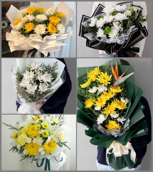 广东揭阳市普宁市占陇镇白事花束代送